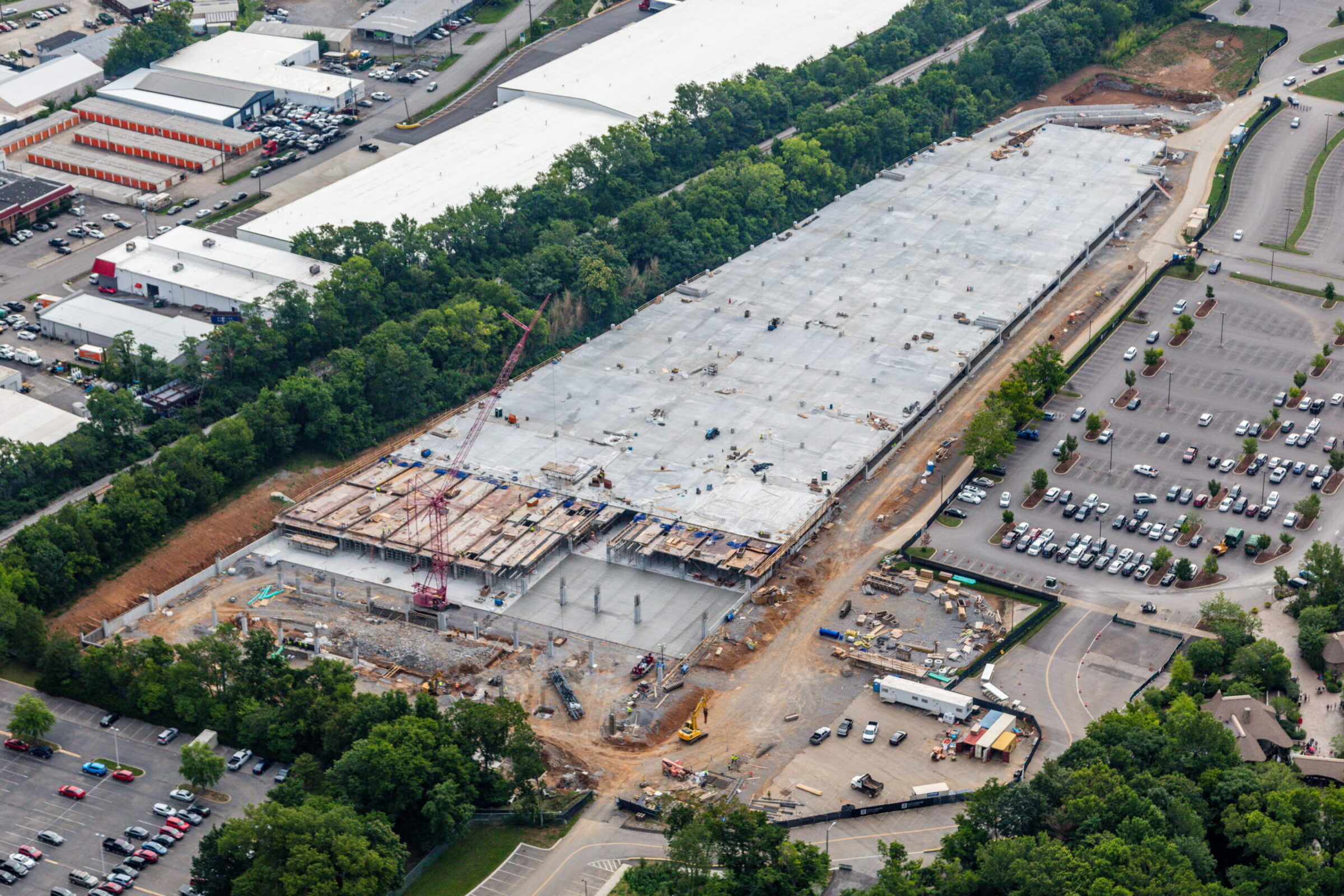 nashville zoo parking lot construction