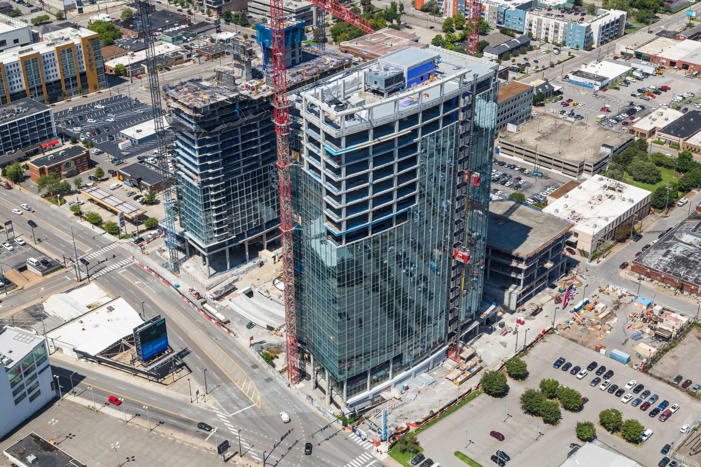 Broadwest buildings under construction in nashville